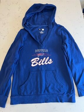 NFL Buffalo Bills Royal Blue Hoodie Sweater with White and Red Logo